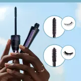 Bourjois Twist Up The Volume - Тушь для ресниц, увеличивающая объем с щеточкой 2 в 1, 8 мл, оттенок 22 Black Balm — фото 8