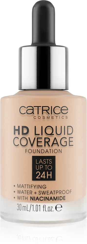 Catrice HD Liquid Coverage - Тональная основа, 30 мл, оттенок 030 Sand Beige