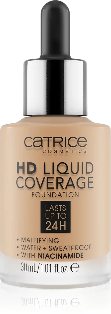 Catrice HD Liquid Coverage - Тональная основа, 30 мл, оттенок 032 - Nude Beige