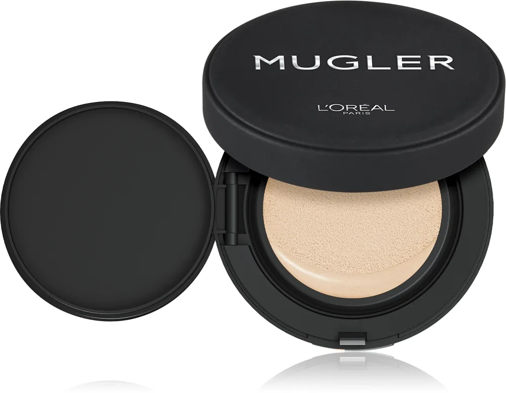 L’Oreal Paris x Mugler - Тональная основа: Трваля падклад у кампакце для ідэальнага крыцця., 23 мл, оттенок 02 Rosy Light / Illusion 2