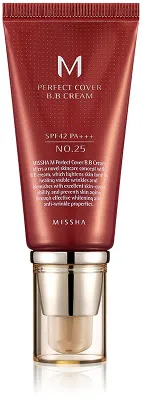 Missha M Perfect Cover - Крем ВВ с высокой защитой от УФ-лучей, 50 мл, оттенок No. 25 Warm Beige SPF42/PA+++