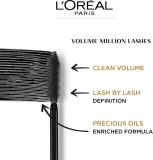 L’Oreal Paris Volume Million Lashes Extra Black - Тушь для ресниц: удлиняющая и утолщающая. оттенок Black, 9 ml — фото 2