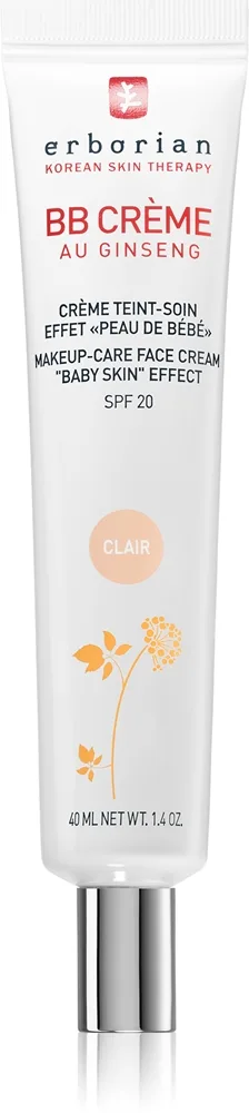 Erborian BB Cream - Крем для лица с SPF 20, большой объем, 40 мл, оттенок Clair