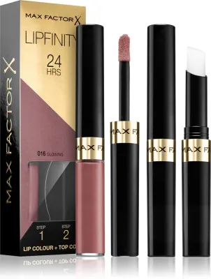 Max Factor Lipfinity Lip Colour - Помада для губ с бальзамом, стойкая., 4 г, оттенок 016 Glowing
