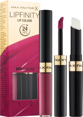 Max Factor Lipfinity Lip Colour - Помада для губ с бальзамом, стойкая., 4 г, оттенок 040 Vivacious