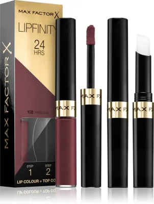 Max Factor Lipfinity Lip Colour - Помада для губ с бальзамом, стойкая., 4 г, оттенок 108 Frivolous