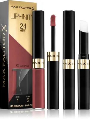 Max Factor Lipfinity Lip Colour - Помада для губ с бальзамом, стойкая., 4 г, оттенок 102 Glistening