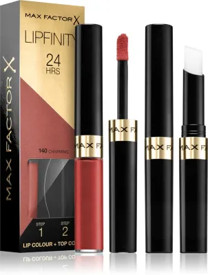 Max Factor Lipfinity Lip Colour - Помада для губ с бальзамом, стойкая., 4 г, оттенок 140 Charming