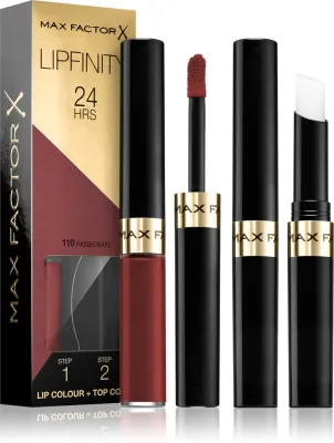 Max Factor Lipfinity Lip Colour - Помада для губ с бальзамом, стойкая., 4 г, оттенок 110 Passionate