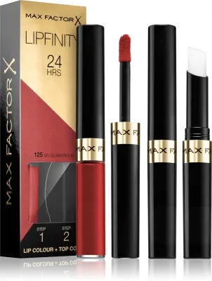 Max Factor Lipfinity Lip Colour - Помада для губ с бальзамом, стойкая., 4 г, оттенок 125 So Glamorous