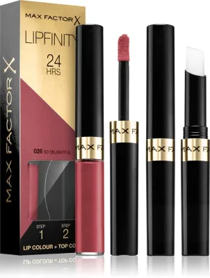 Max Factor Lipfinity Lip Colour - Помада для губ с бальзамом, стойкая., 4 г, оттенок 026 So Delightful