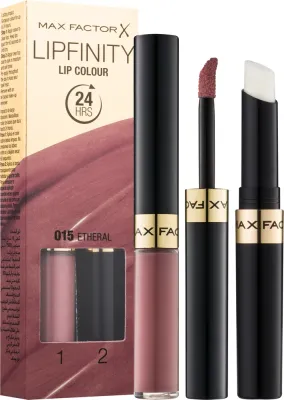 Max Factor Lipfinity Lip Colour - Помада для губ с бальзамом, стойкая., 4 г, оттенок 015  Etheral