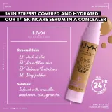 NYX Professional Makeup Bare With Me Concealer Serum - Корректор увлажняющий 2 в 1, 9 мл, оттенок 2.5 Medium Vanilla — фото 5