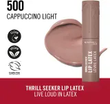 Rimmel Thrill Seeker Lip Latex - Помада в жидкой форме, 6 мл, оттенок 500 Cappuccino Light — фото 2