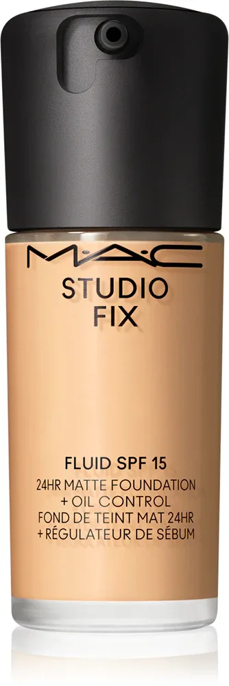 MAC Cosmetics Studio Fix Fluid SPF 15 24HR Matte Foundation + Oil Control - Тональная основа матирующая SPF 15, 30 мл, оттенок C40