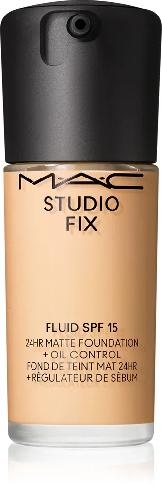 MAC Cosmetics Studio Fix Fluid SPF 15 24HR Matte Foundation + Oil Control - Тональная основа матирующая SPF 15, 30 мл, оттенок NC15