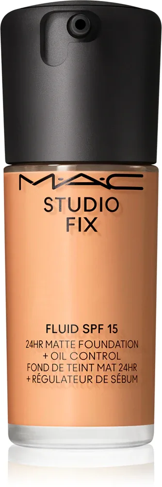 MAC Cosmetics Studio Fix Fluid SPF 15 24HR Matte Foundation + Oil Control - Тональная основа матирующая SPF 15, 30 мл, оттенок C5