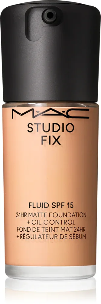 MAC Cosmetics Studio Fix Fluid SPF 15 24HR Matte Foundation + Oil Control - Тональная основа матирующая SPF 15, 30 мл, оттенок NW20