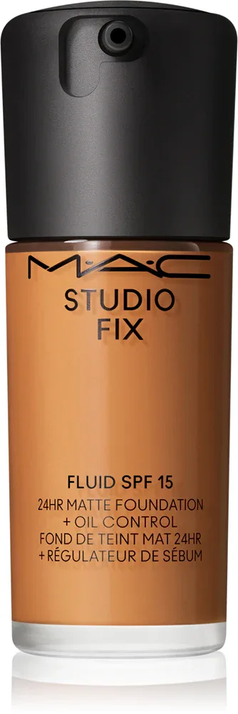 MAC Cosmetics Studio Fix Fluid SPF 15 24HR Matte Foundation + Oil Control - Тональная основа матирующая SPF 15, 30 мл, оттенок C8