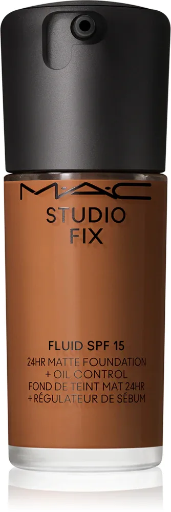 MAC Cosmetics Studio Fix Fluid SPF 15 24HR Matte Foundation + Oil Control - Тональная основа матирующая SPF 15, 30 мл, оттенок NC50