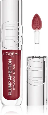 L’Oreal Paris Plump Ambition - Блеск для губ с гиалуроновой кислотой, придающий объем, 5 мл, оттенок 490 Berry Jolie