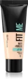 MAYBELLINE NEW YORK Fit Me! Matte+Poreless - Матирующий тональный крем для нормальной и жирной кожи, 30 мл, оттенок 101 True Ivory — фото 1