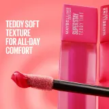 MAYBELLINE NEW YORK SuperStay Teddy Tint - Товар: стойкая помада с матовым эффектом, 5 мл, оттенок 10 Current Mood — фото 4