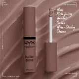 NYX Professional Makeup Butter Gloss - Блеск для губ, 8 мл, оттенок 46 Butterstotch — фото 4