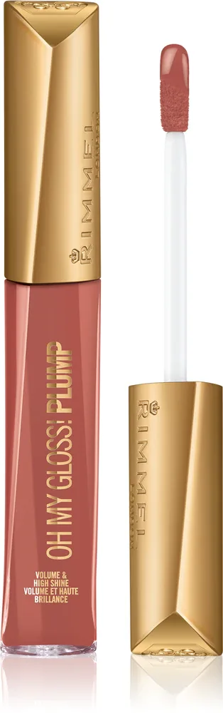 Rimmel Oh My Gloss! Plump - Блеск для губ, 6 мл, оттенок Spiced Nude