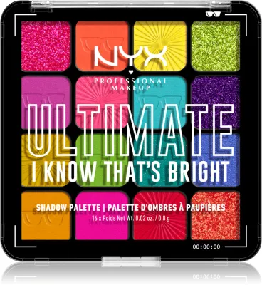 NYX Professional Makeup Ultimate Shadow Palette - Палетка теней для век: тени для век, оттенок I Know That's Bright