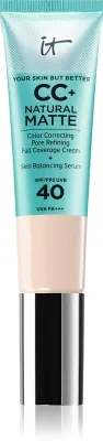 IT Cosmetics Your Skin But Better CC+ Natural Matte - Крем CC матирующий SPF 40 Fair, 32 мл, оттенок SPF 40 Fair Porcelain