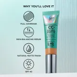 IT Cosmetics Your Skin But Better CC+ Natural Matte - Крем CC матирующий SPF 40 Fair Light, 32 ml — фото 5