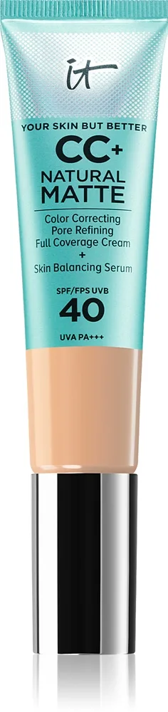 IT Cosmetics Your Skin But Better CC+ Natural Matte - Крем CC матирующий SPF 40 Light Medium, 32 ml