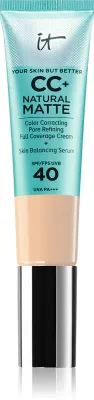 IT Cosmetics Your Skin But Better CC+ Natural Matte - Крем CC матирующий SPF 40 Fair, 32 мл, оттенок SPF 40 Fair