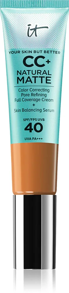 IT Cosmetics Your Skin But Better CC+ Natural Matte - Крем CC матирующий SPF 40 Fair, 32 мл, оттенок SPF 40 Rich