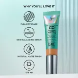IT Cosmetics Your Skin But Better CC+ Natural Matte - Крем CC матирующий SPF 40 Fair, 32 мл, оттенок SPF 40 Rich — фото 4