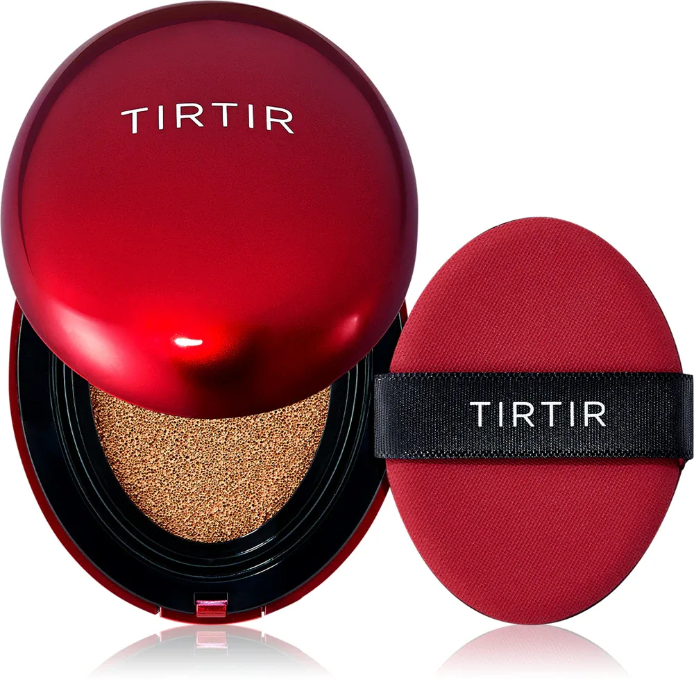 TIRTIR Mask Fit Red Cushion Mini - Долговременный тональный фонд в губке, 4 г, оттенок 31N French Beige