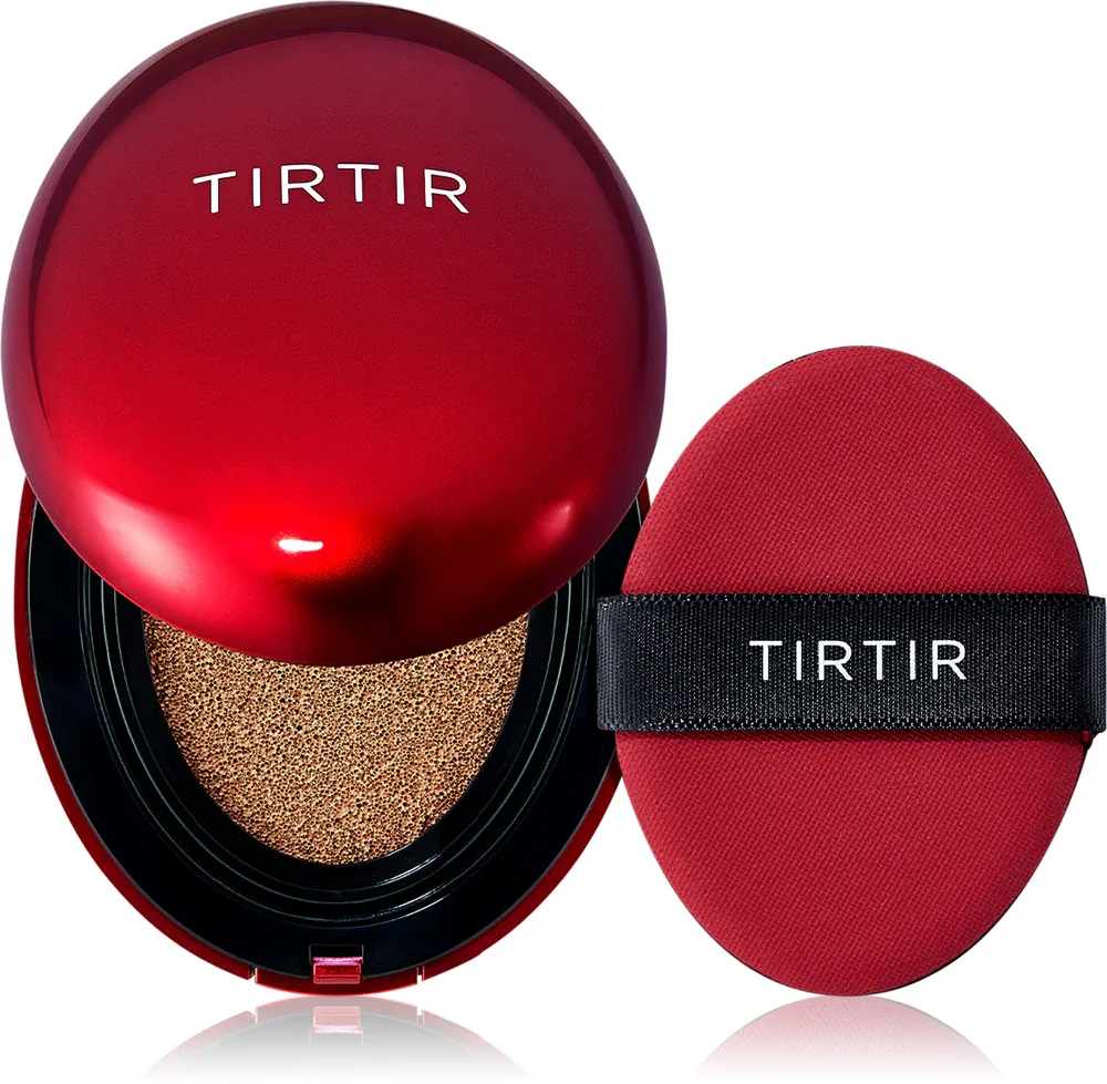 TIRTIR Mask Fit Red Cushion Mini - Долговременный тональный фонд в губке, 4 г, оттенок 40N Cinnamon