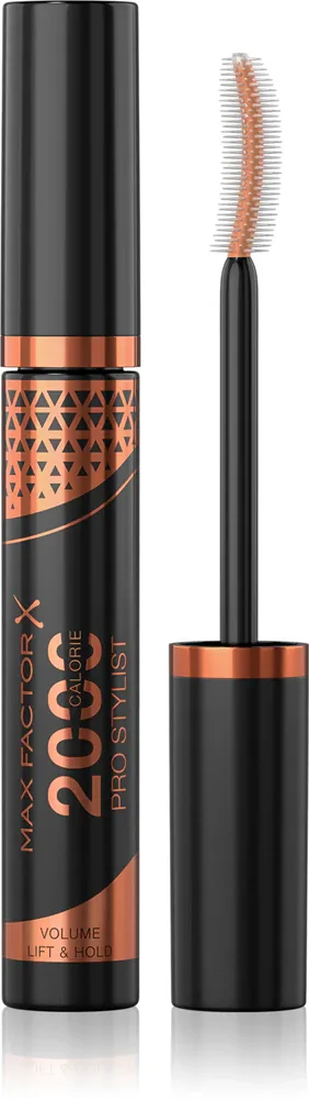 Max Factor 2000 Calorie Pro Stylist - Тушь для ресниц, увеличивающая объем, 9 мл, оттенок Black Brown