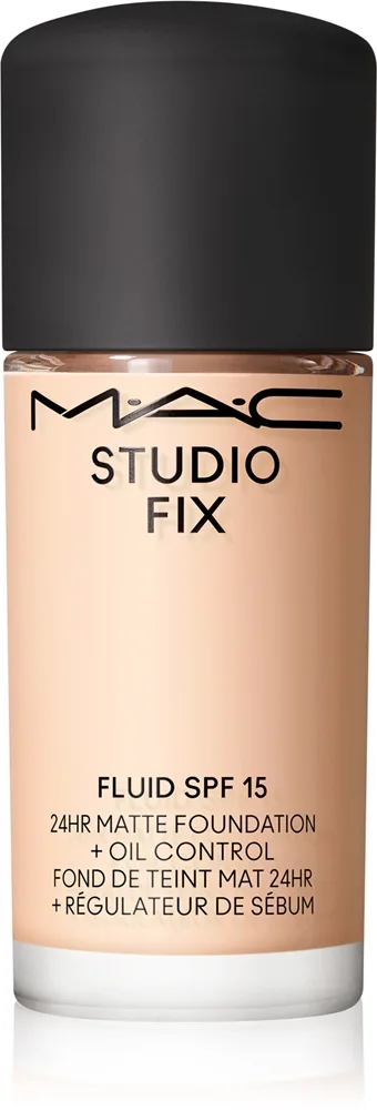 MAC Cosmetics Mini Studio Fix Fluid SPF 15 24HR Matte Foundation + Oil Control - Матирующий тональный крем SPF 15, 15 мл, оттенок NW10