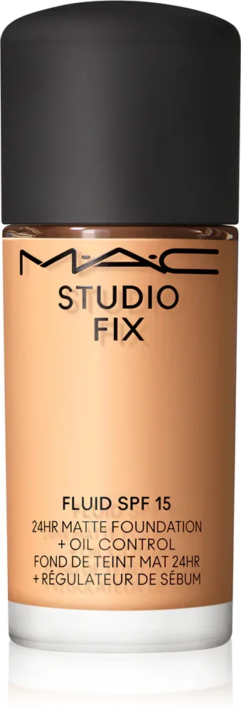 MAC Cosmetics Mini Studio Fix Fluid SPF 15 24HR Matte Foundation + Oil Control - Матирующий тональный крем SPF 15, 15 мл, оттенок NC20