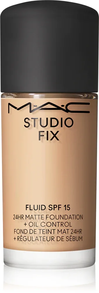 MAC Cosmetics Mini Studio Fix Fluid SPF 15 24HR Matte Foundation + Oil Control - Матирующий тональный крем SPF 15, 15 мл, оттенок NW20