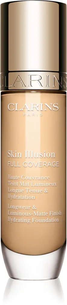 Clarins Skin Illusion Hydrating Foundation - Тональная основа с высокой степенью покрытия, 30 мл, оттенок 100.4N