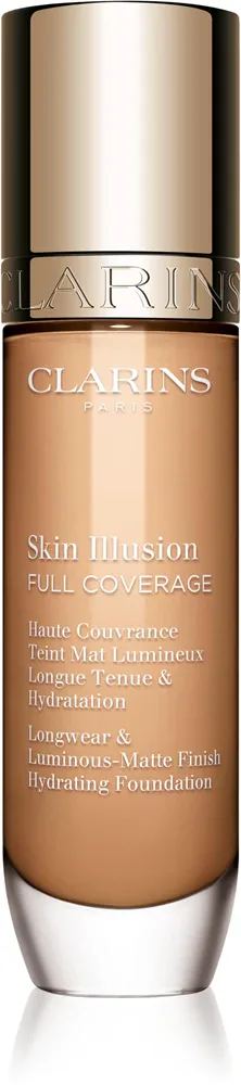 Clarins Skin Illusion Hydrating Foundation - Тональная основа с высокой степенью покрытия, 30 мл, оттенок 105.5W