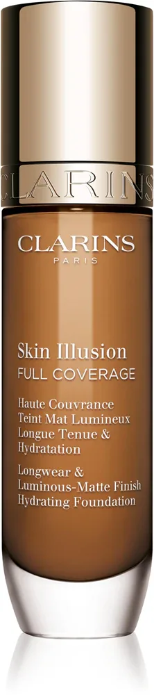 Clarins Skin Illusion Hydrating Foundation - Тональная основа с высокой степенью покрытия, 30 мл, оттенок 117.5W
