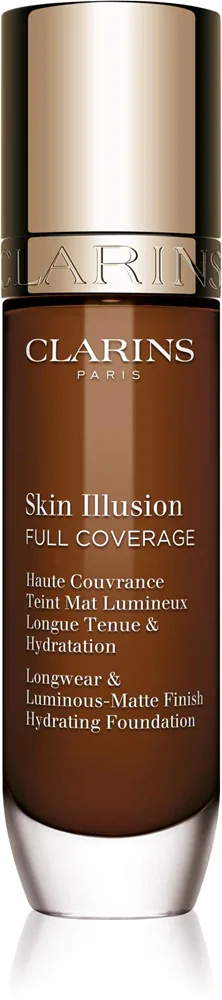 Clarins Skin Illusion Hydrating Foundation - Тональная основа с высокой степенью покрытия, 30 мл, оттенок 120C