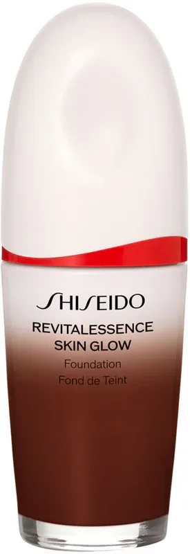 Shiseido Revitalessence Skin Glow Foundation - Легкое тональное средство с эффектом сияния SPF 30, 30 мл, оттенок Mahogany