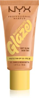 NYX Professional Makeup Buttermelt Glaze - Тонирующий крем для лица с SPF 30, 30 мл