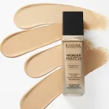 Eveline Cosmetics Wonder Match - Тональная основа с кислотой гиалуроновой, 30 мл, оттенок 05 Light Porcelain — фото 2