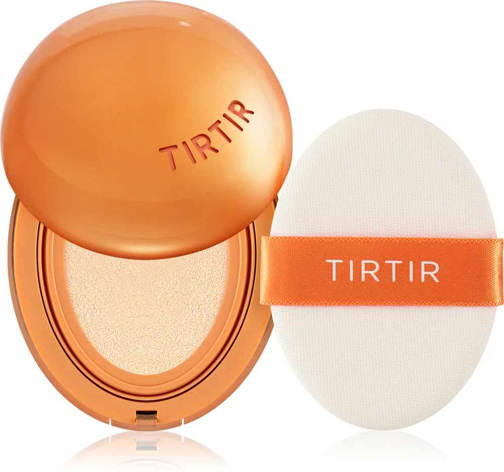 TIRTIR Mask Fit AI Fliter Cushion - Тональная основа с матовым покрытием в губке - долговременный подклад, 18 г, оттенок 17C Porcelain